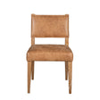 Maya 21" Dining Chair in Tan Leather with Natural Legs by Home Trends & Design at Eve Furniture