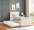 Maya Beige Twin Platform Bed with Trundle by Happy Homes at Eve Furniture