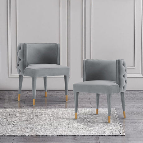 Maya Dining Chair in Grey by Manhattan Comfort at Eve Furniture