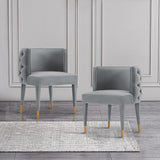 Maya Dining Chair in Grey by Manhattan Comfort at Eve Furniture