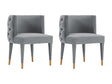 Maya Dining Chair in Grey (set of 2) by Manhattan Comfort at Eve Furniture