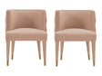Maya Dining Chair in Nude (set of 2) by Manhattan Comfort at Eve Furniture