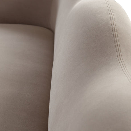 Maya Winter Mink Performance Velvet Sofa by Diamond Sofa at Eve Furniture