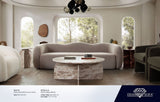 Maya Winter Mink Performance Velvet Sofa by Diamond Sofa at Eve Furniture