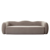 Maya Winter Mink Performance Velvet Sofa by Diamond Sofa at Eve Furniture