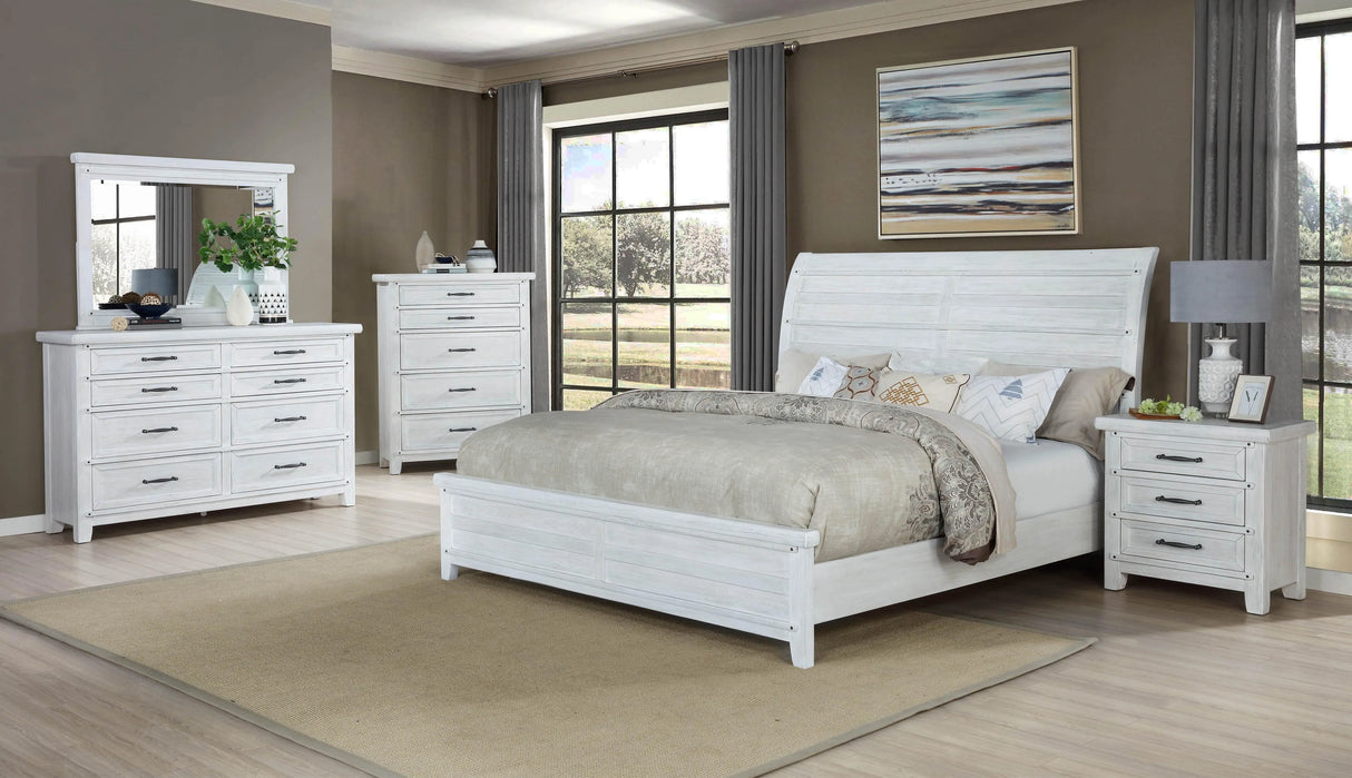 Maybelle White Bedroom Mirror (Mirror Only) by Crown Mark at Eve Furniture