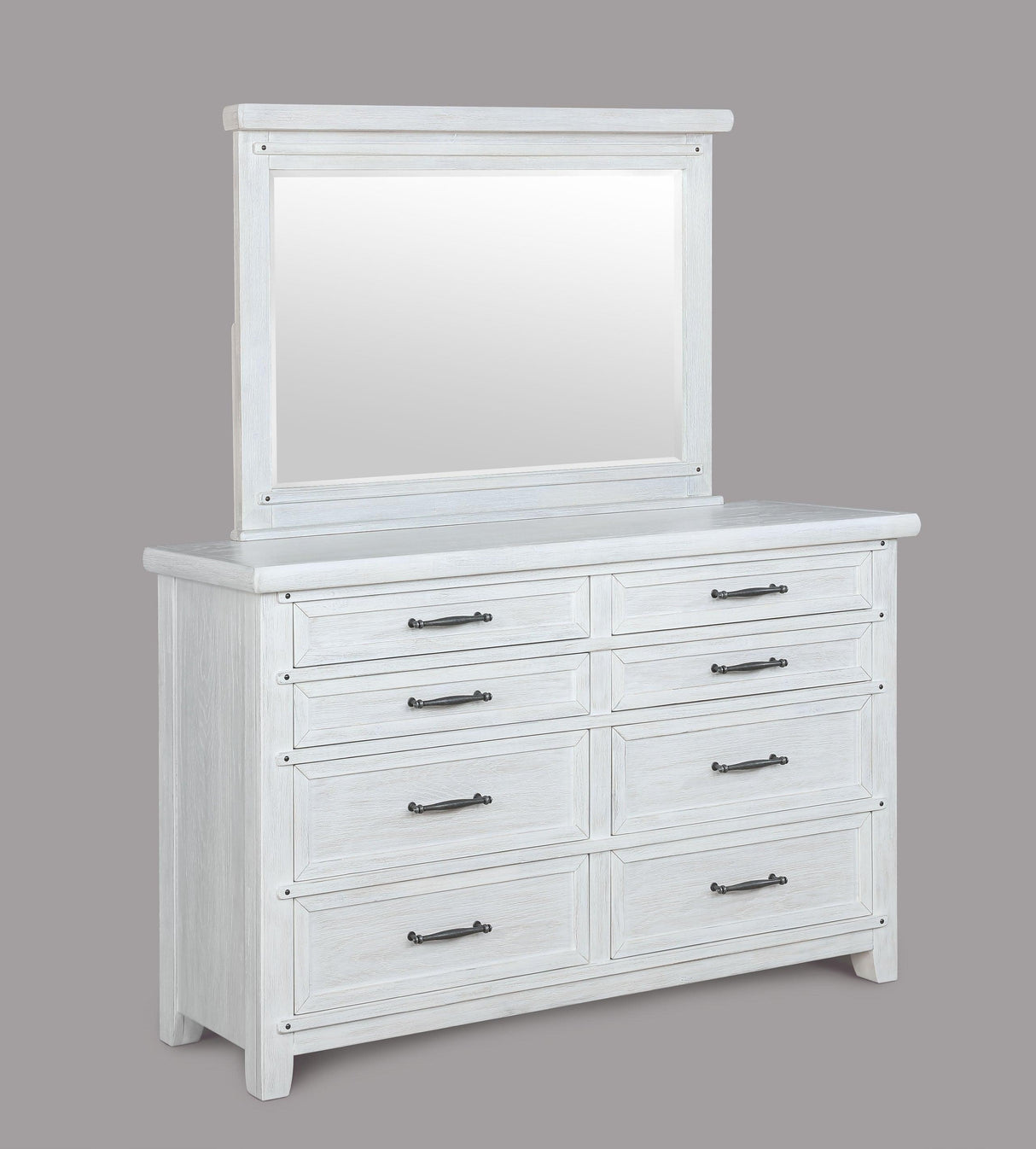 Maybelle White Bedroom Mirror (Mirror Only) by Crown Mark at Eve Furniture