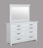 Maybelle White Bedroom Mirror (Mirror Only) by Crown Mark at Eve Furniture