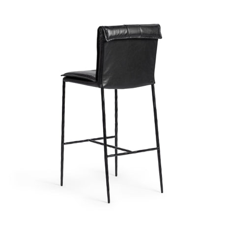 Mayer Jet Black Bar Stool by Classic Home at Eve Furniture