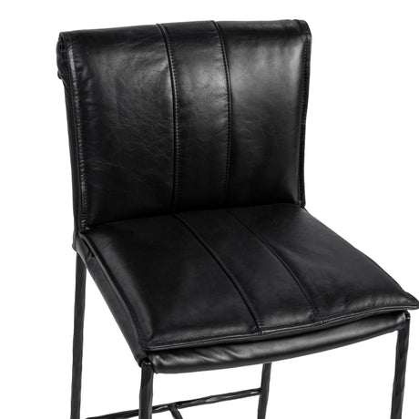 Mayer Jet Black Bar Stool by Classic Home at Eve Furniture