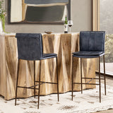 Mayer Ocean Blue Bar Stool by Classic Home at Eve Furniture