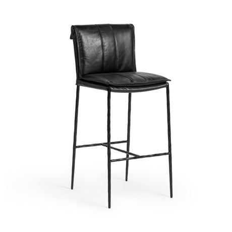 Mayer Jet Black Bar Stool by Classic Home at Eve Furniture
