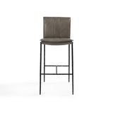 Mayer Bar Stool - Pewter Gray by Classic Home at Eve Furniture