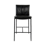 Mayer Counter Stool - Jet Black by Classic Home at Eve Furniture