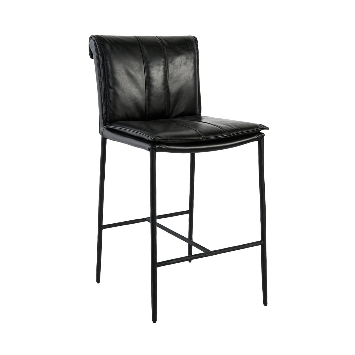Mayer Counter Stool - Jet Black by Classic Home at Eve Furniture