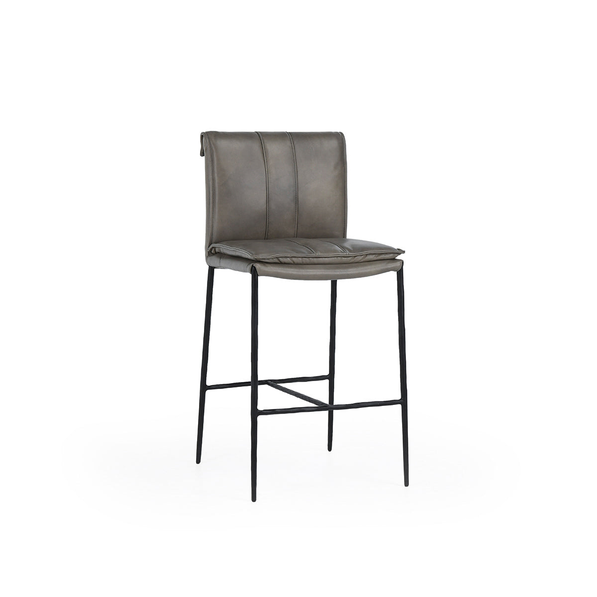 Mayer Counter Stool - Pewter Gray by Classic Home at Eve Furniture