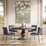 Mayer Ocean Blue Dining Chair Set of 2 by Classic Home at Eve Furniture