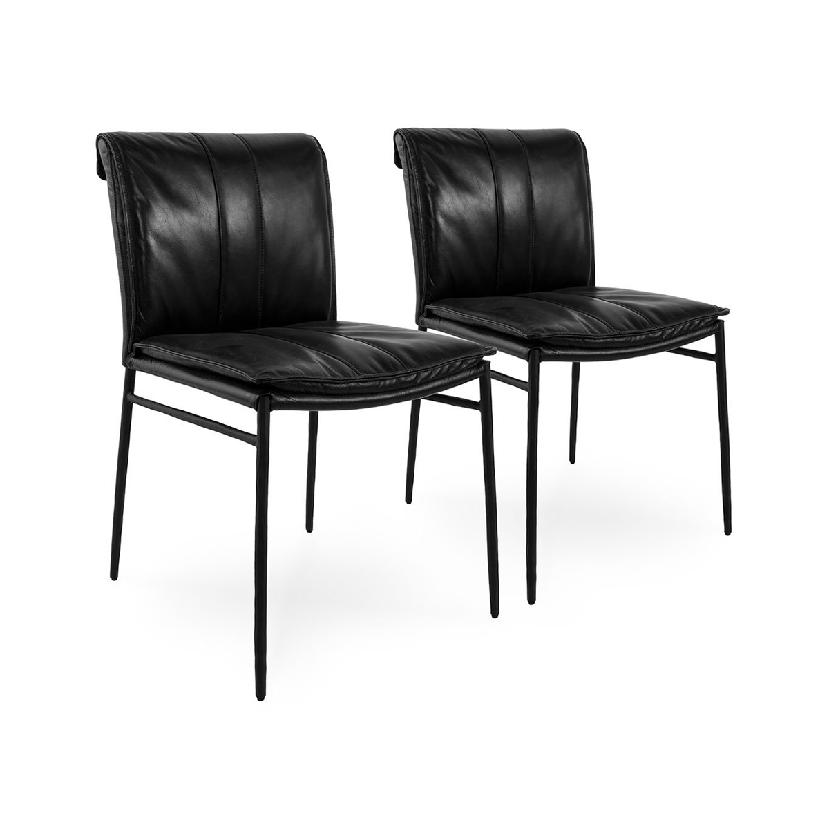 Mayer Dining Chair Set of 2 - Jet Black by Classic Home at Eve Furniture