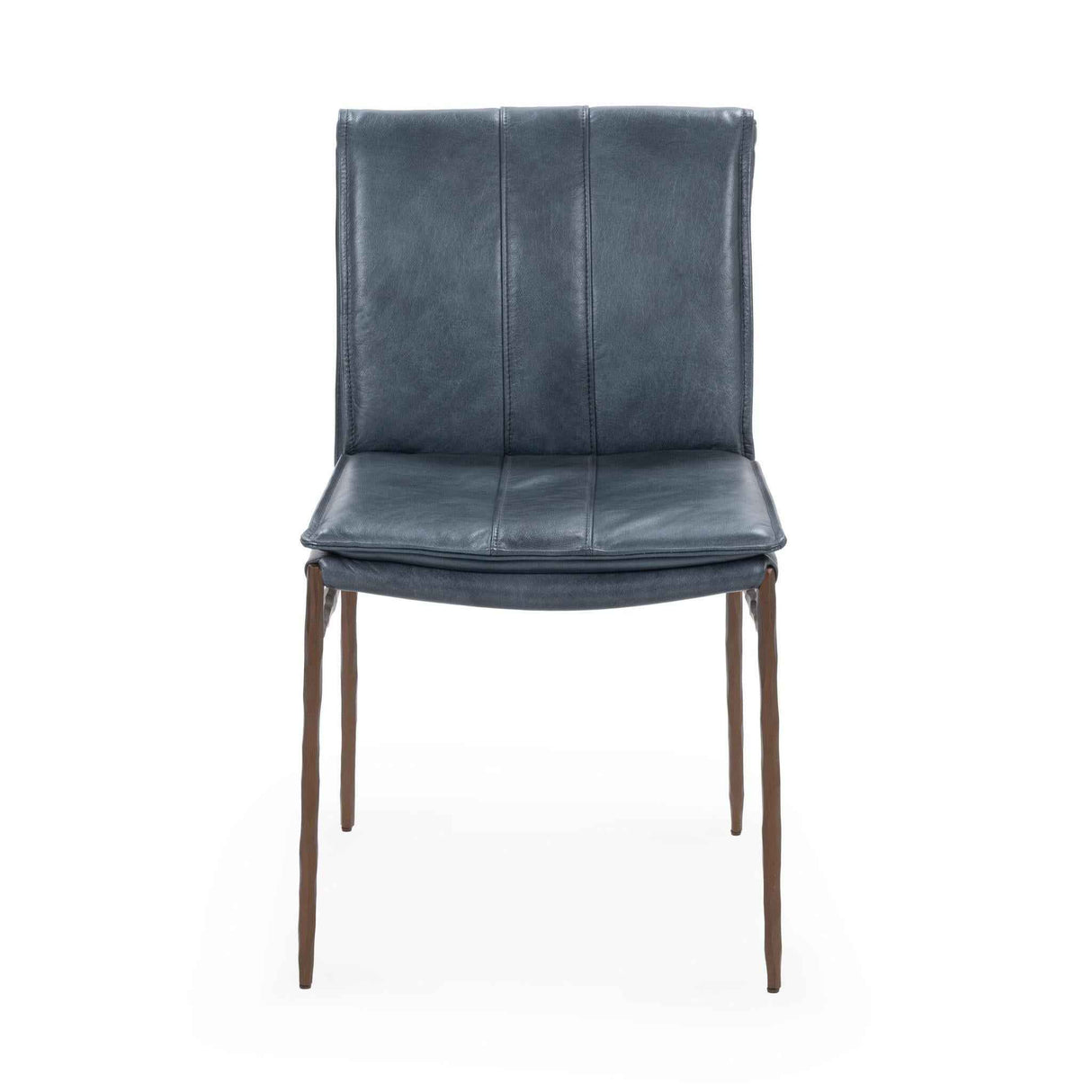 Mayer Leather Ocean Blue Dining Chair (Set of 2) by Classic Home at Eve Furniture