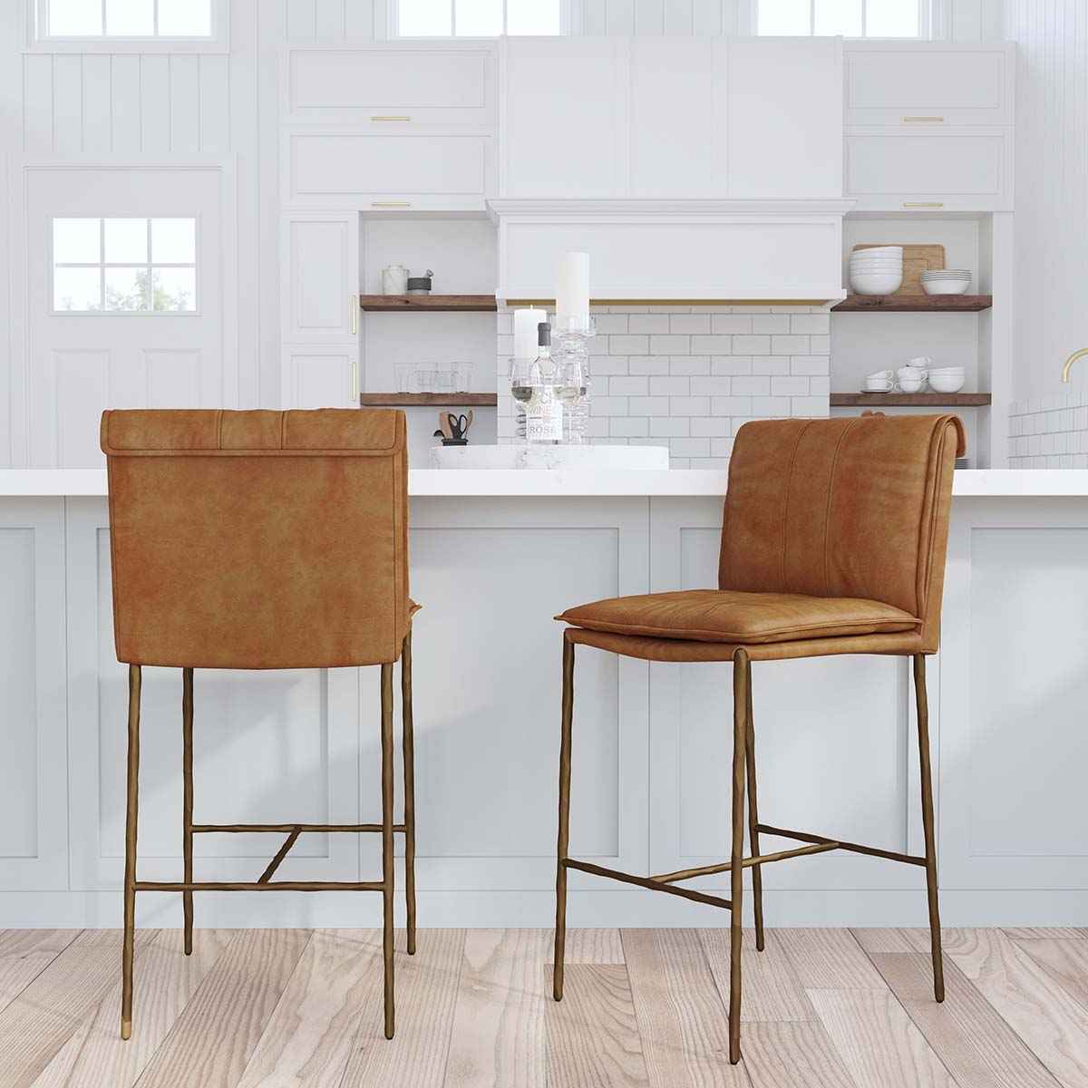 Mayer Tan 26" Counter Stool by Classic Home at Eve Furniture