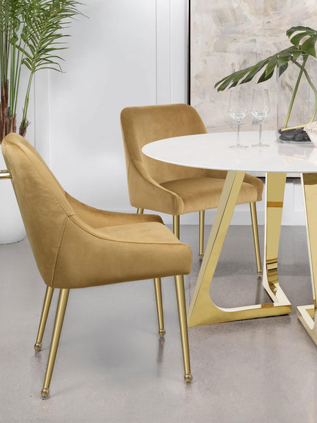 Mayette Parsons Wingback Dining Side Chairs Cognac (Set of 2) by Coaster at Eve Furniture