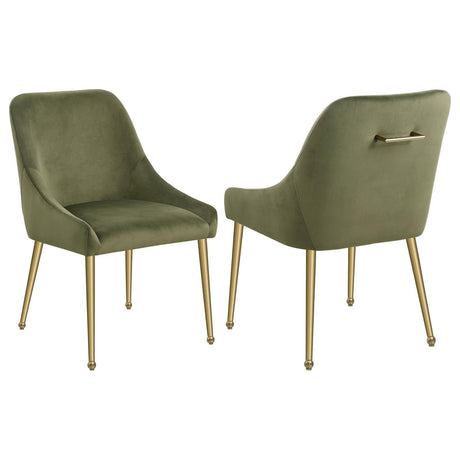 Mayette Parsons Wingback Dining Side Chairs Olive (Set of 2) by Coaster at Eve Furniture