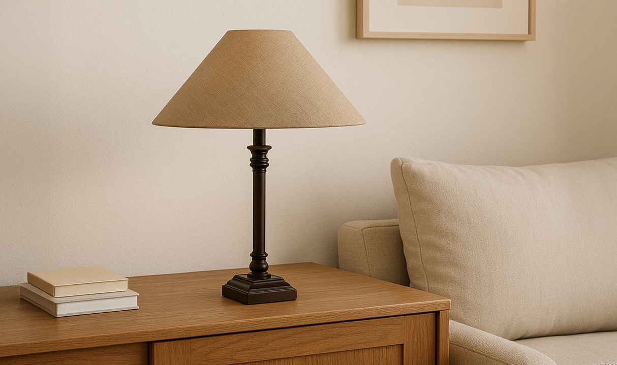 Mayfair Table Lamp Brown by Moe's Home at Eve Furniture