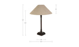 Mayfair Table Lamp Brown by Moe's Home at Eve Furniture