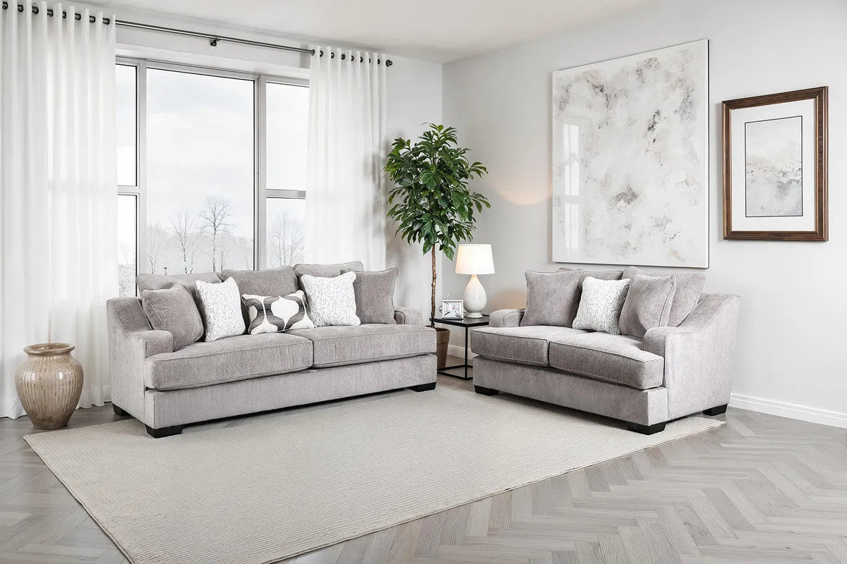 Mayfield Gray Loveseat by Furniture of America at Eve Furniture
