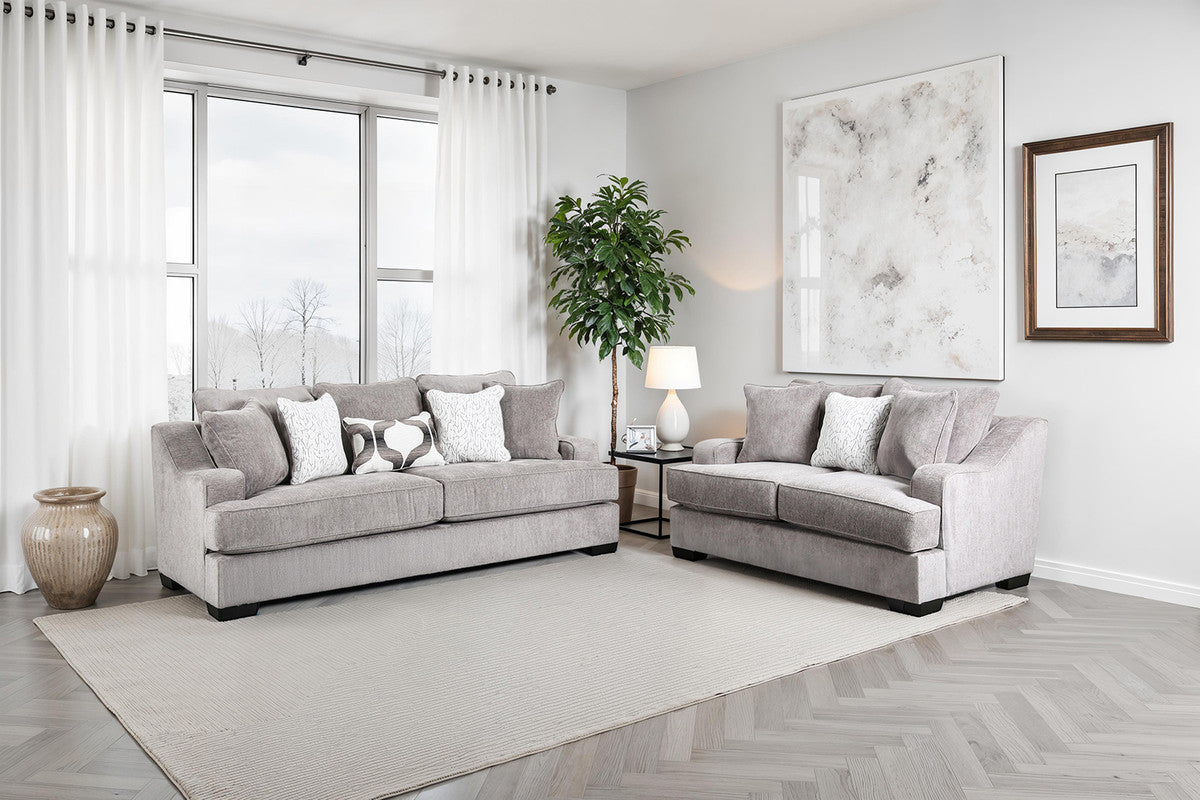 Mayfield Gray Oversized Sofa by Furniture of America at Eve Furniture