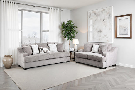 Mayfield Gray Oversized Sofa by Furniture of America at Eve Furniture