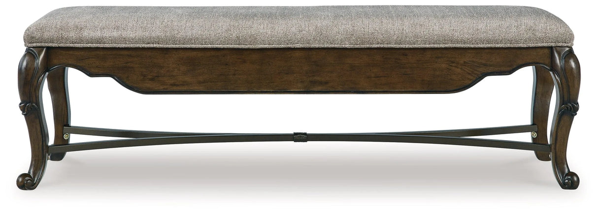 Maylee Dark Brown 63" Dining Bench by Ashley at Eve Furniture