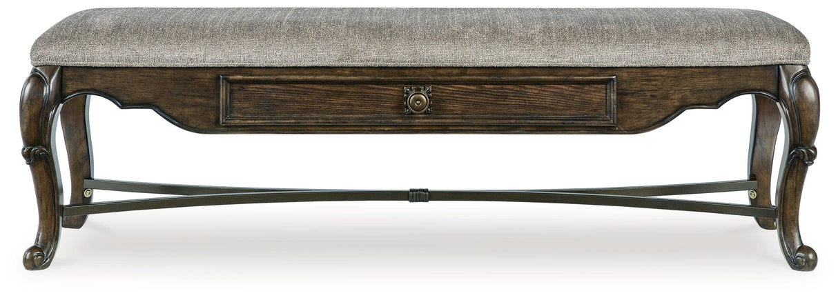 Maylee Dark Brown 63" Dining Bench by Ashley at Eve Furniture