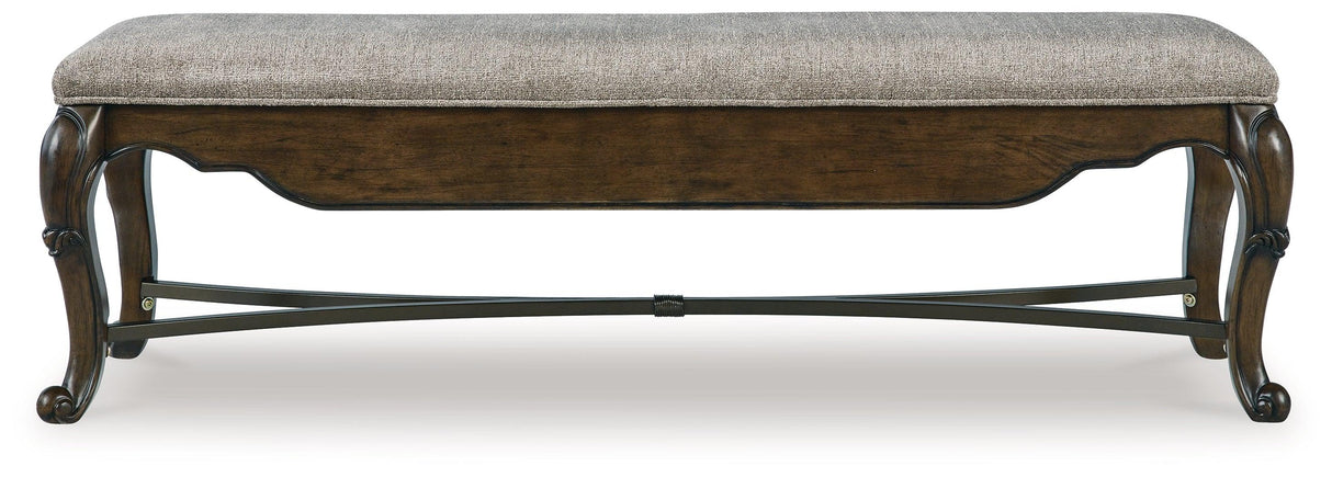 Maylee Dark Brown 63" Dining Bench by Ashley at Eve Furniture