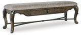 Maylee Dark Brown 63" Dining Bench by Ashley at Eve Furniture