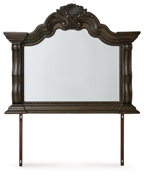 Maylee Dark Brown Bedroom Mirror by Ashley at Eve Furniture