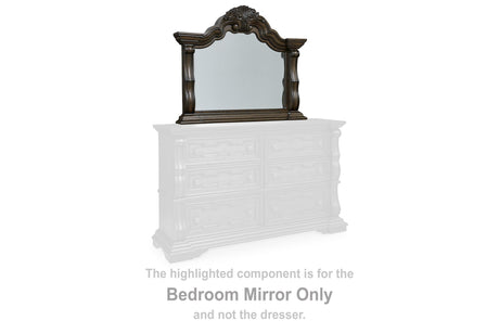 Maylee Dark Brown Bedroom Mirror by Ashley at Eve Furniture