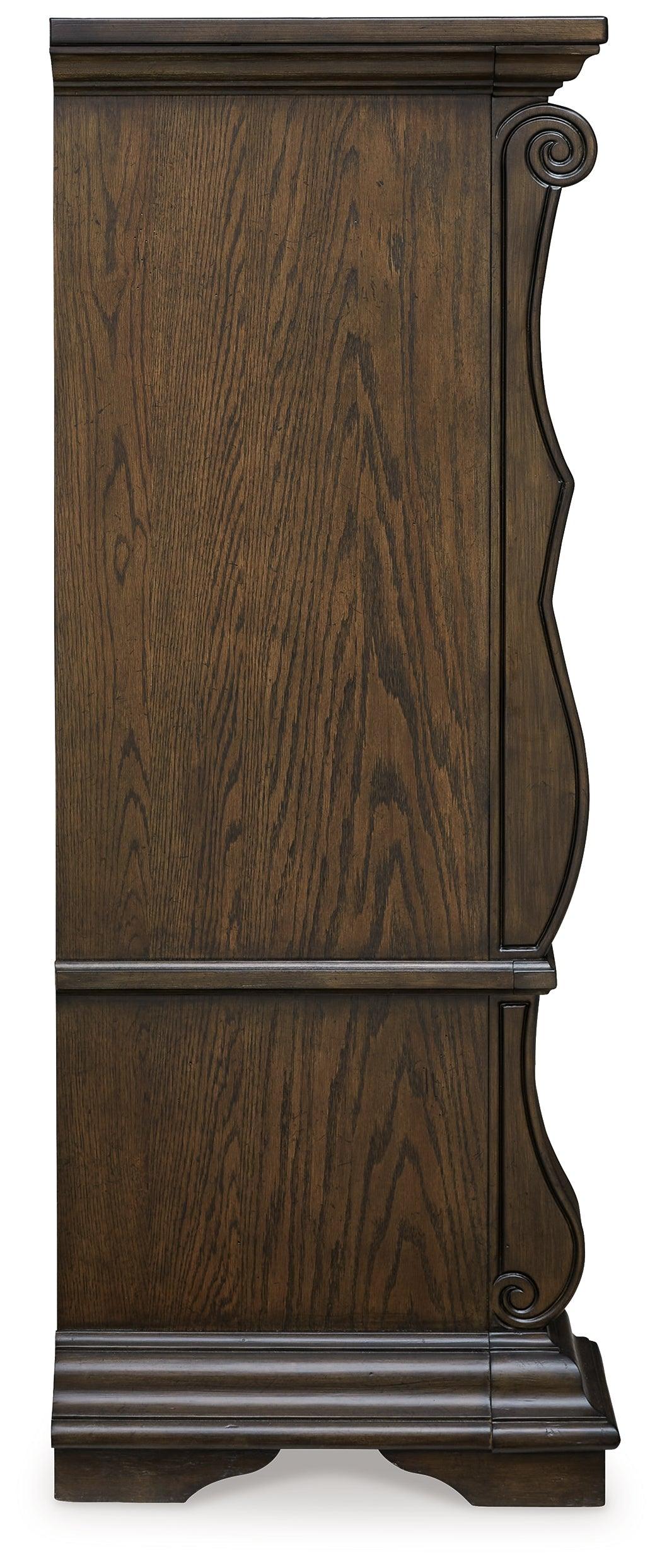 Maylee Dark Brown Chest of Drawers by Ashley at Eve Furniture