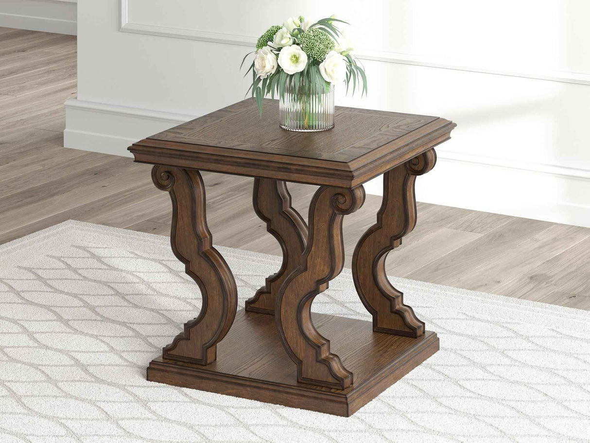 Maylee Dark Brown Coffee Table and 2 End Tables by Ashley at Eve Furniture