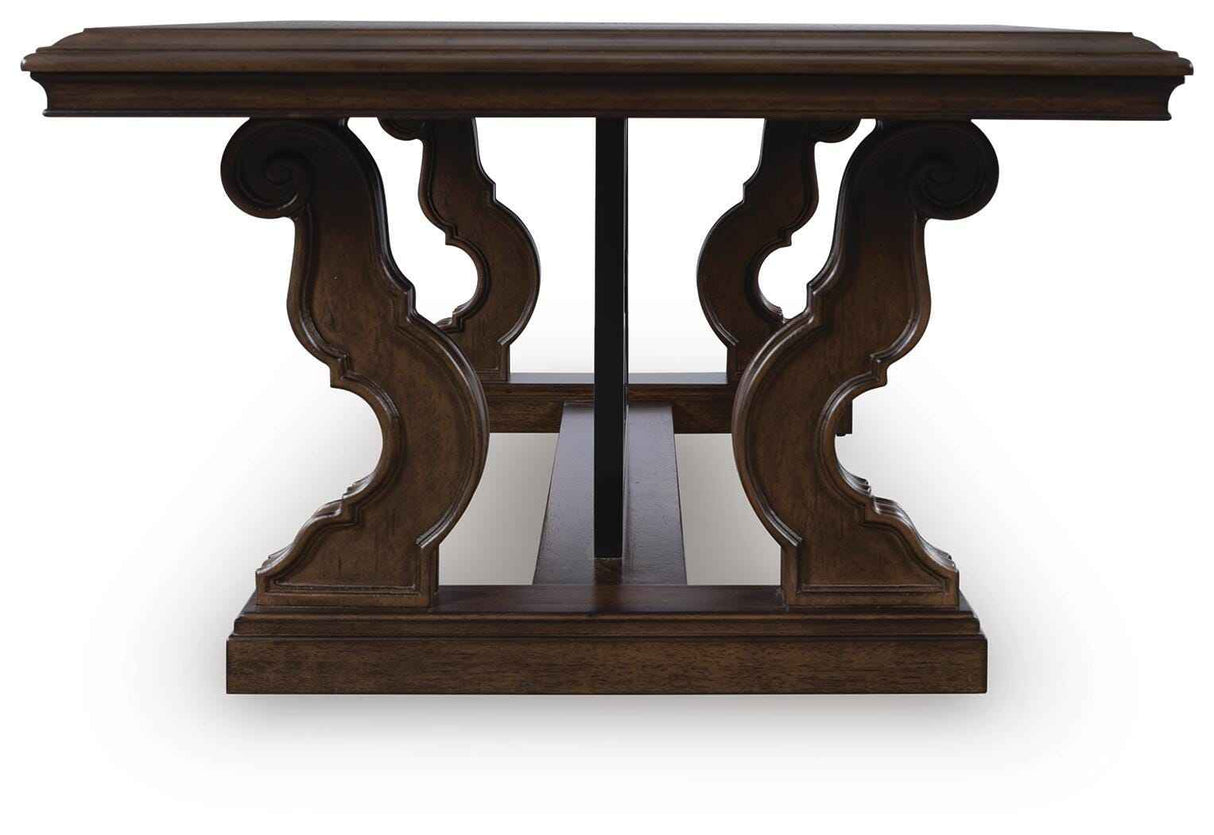 Maylee Dark Brown Coffee Table and 2 End Tables by Ashley at Eve Furniture