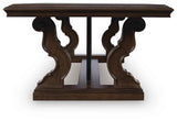 Maylee Dark Brown Coffee Table and 2 End Tables by Ashley at Eve Furniture