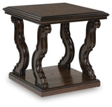 Maylee Dark Brown Coffee Table and 2 End Tables by Ashley at Eve Furniture