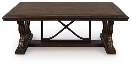 Maylee Dark Brown Coffee Table and 2 End Tables by Ashley at Eve Furniture