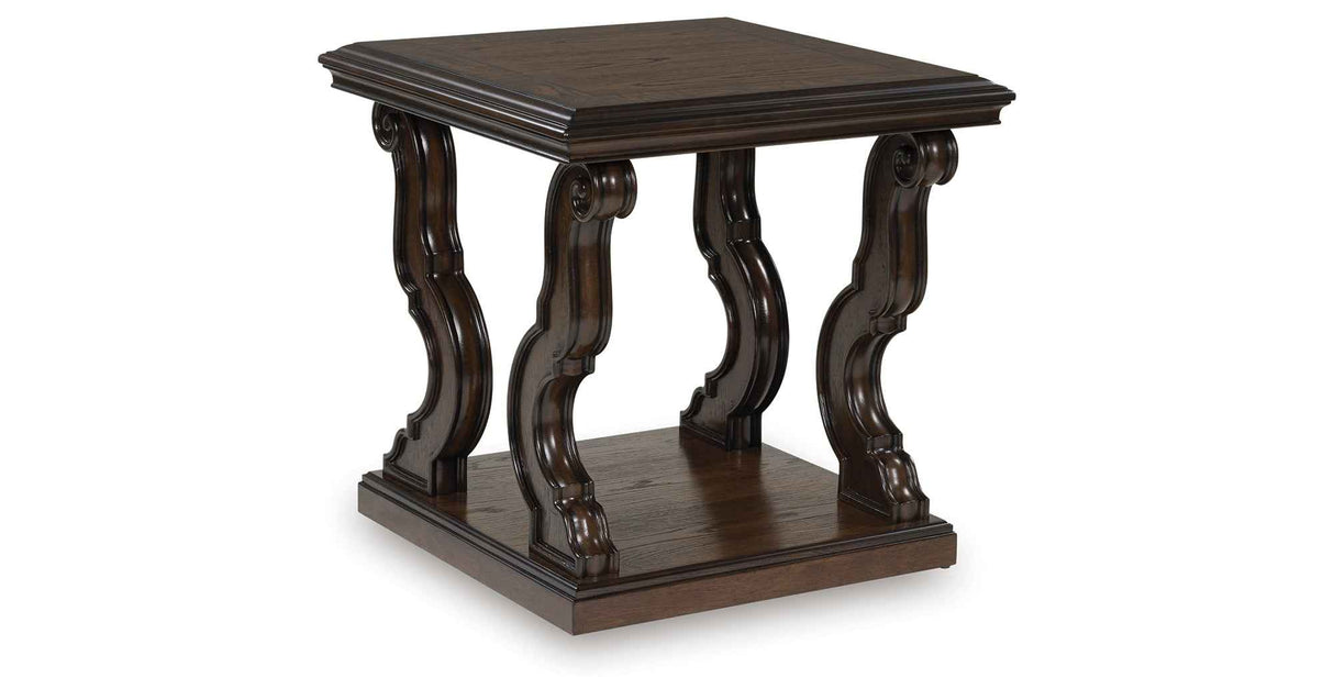 Maylee Dark Brown Coffee Table and 2 End Tables by Ashley at Eve Furniture