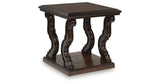 Maylee Dark Brown Coffee Table and 2 End Tables by Ashley at Eve Furniture