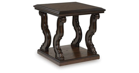 Maylee Dark Brown Coffee Table and 2 End Tables by Ashley at Eve Furniture