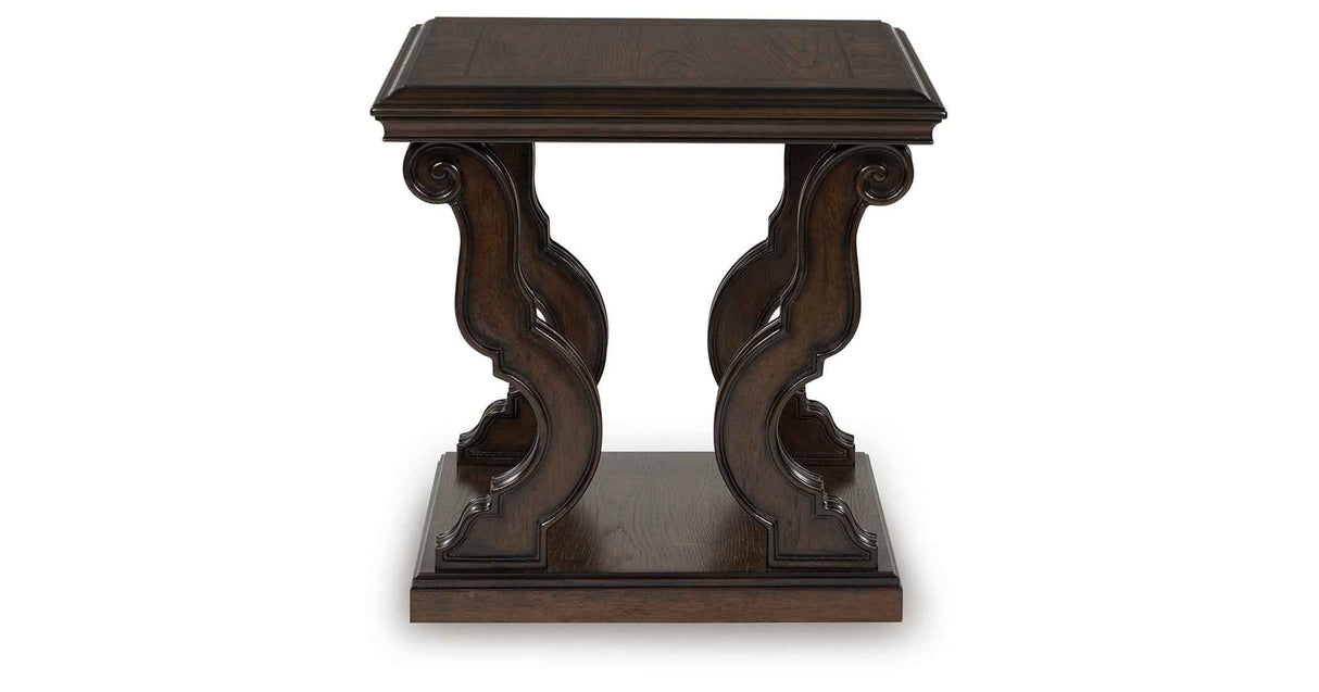 Maylee Dark Brown Coffee Table and 2 End Tables by Ashley at Eve Furniture
