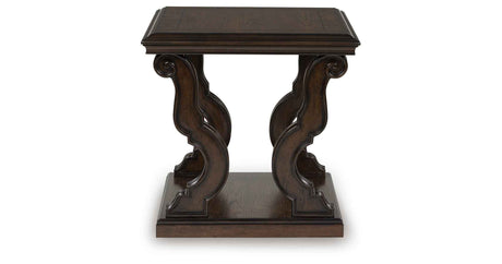 Maylee Dark Brown Coffee Table and 2 End Tables by Ashley at Eve Furniture