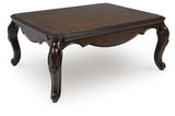Maylee Dark Brown Coffee Table by Ashley at Eve Furniture