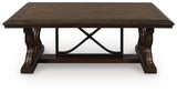 Maylee Dark Brown Coffee Table by Ashley at Eve Furniture
